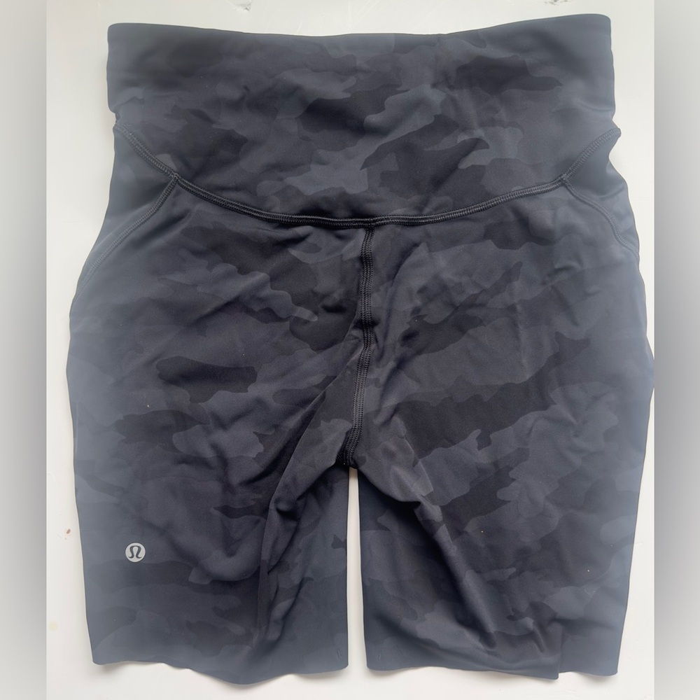 Lululemon Wunder Train Biker Short Camo 8”